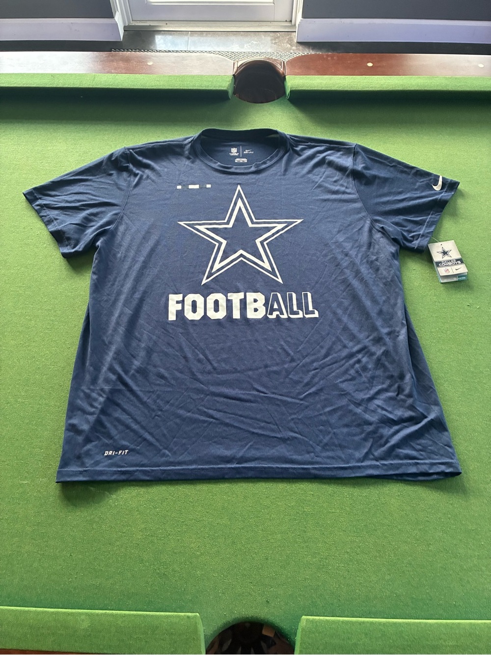 Men's Dallas Cowboys Nike Navy Blue Sideline T-Shirt Football NFL XXL NWT Star